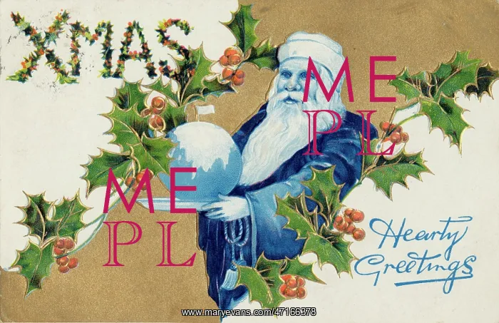  : Father Christmas with a Xmas Pudding
