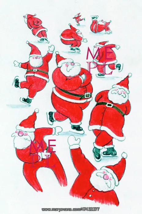  : Father Christmases Ice Skating