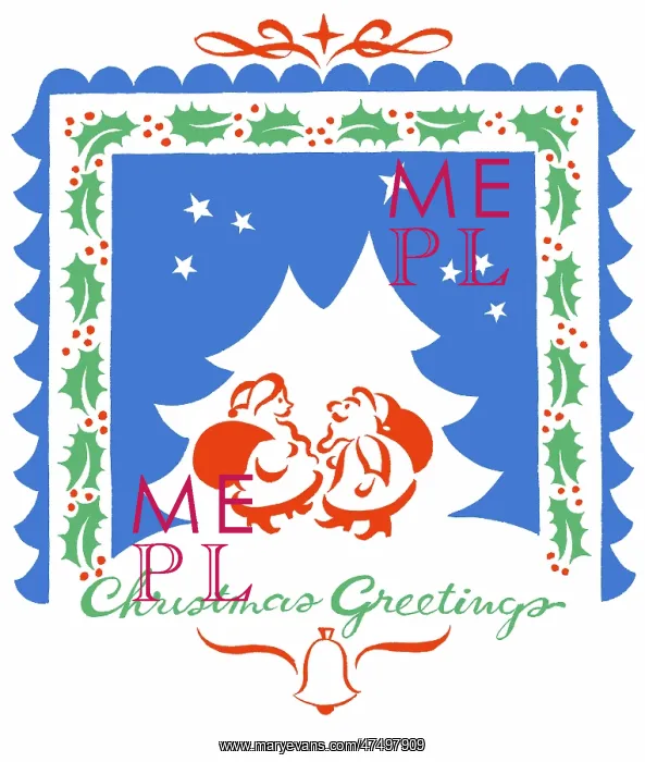: Two Father Christmases meeting each other : Two Father Christmases meeting each other