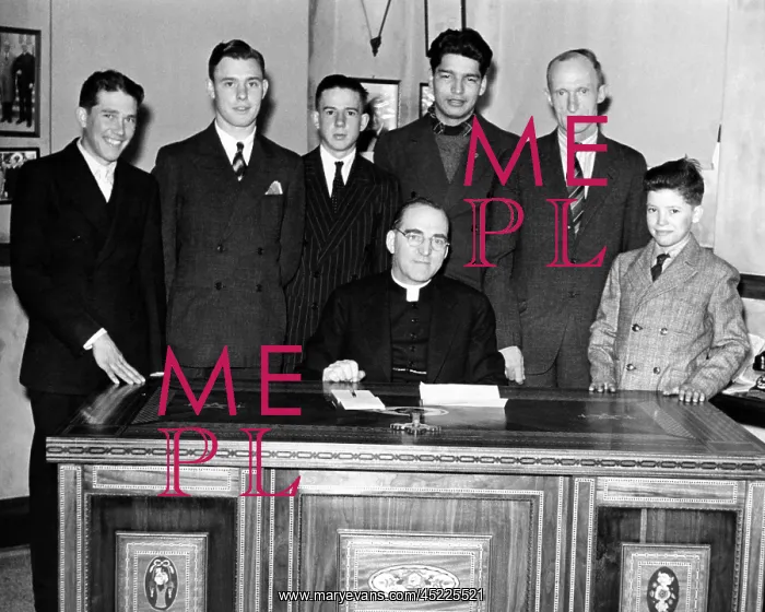 : Father Edward Flanagan proudly sits on his ? : Father Edward Flanagan proudly sits on his ?