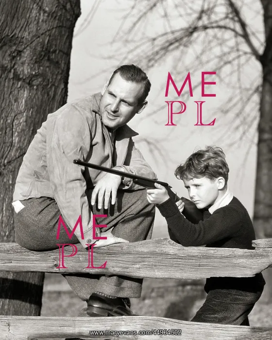 : Father Teaching Son Firearm Safety : Father Teaching Son Firearm Safety