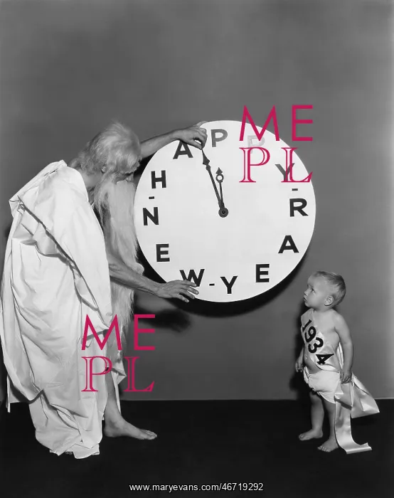 : Father time speeds up the New Year : Father time speeds up the New Year