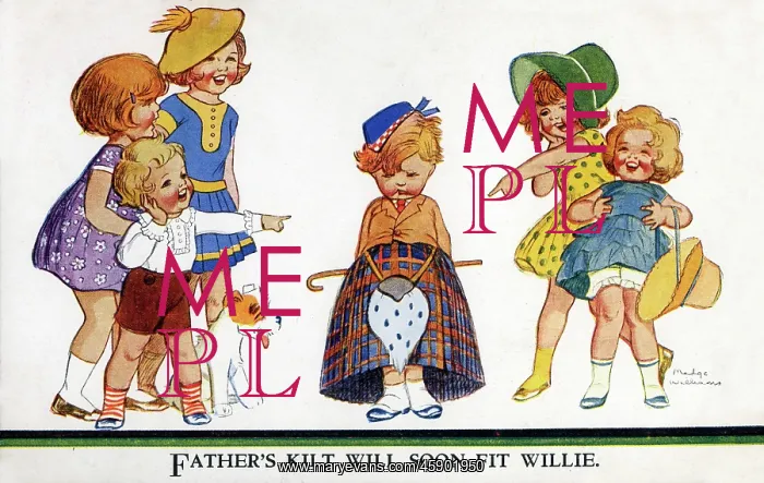 : Father's Kilt will soon fit Willie : Father's Kilt will soon fit Willie