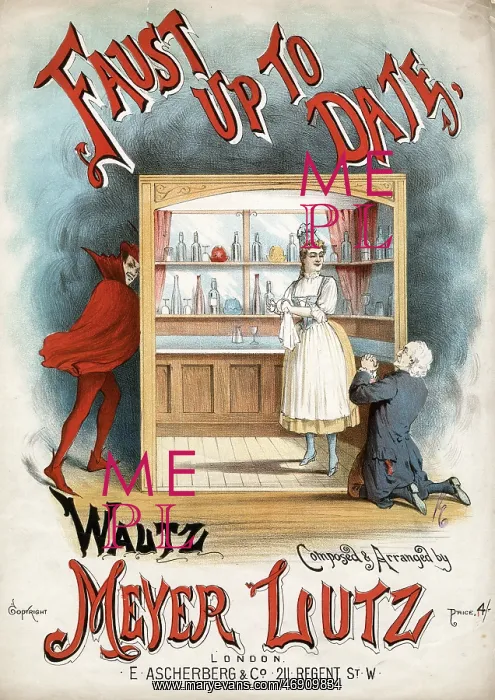 : Faust Up To Date Waltz composed and arranged by Meyer Lutz : Faust Up To Date Waltz composed and arranged by Meyer Lutz