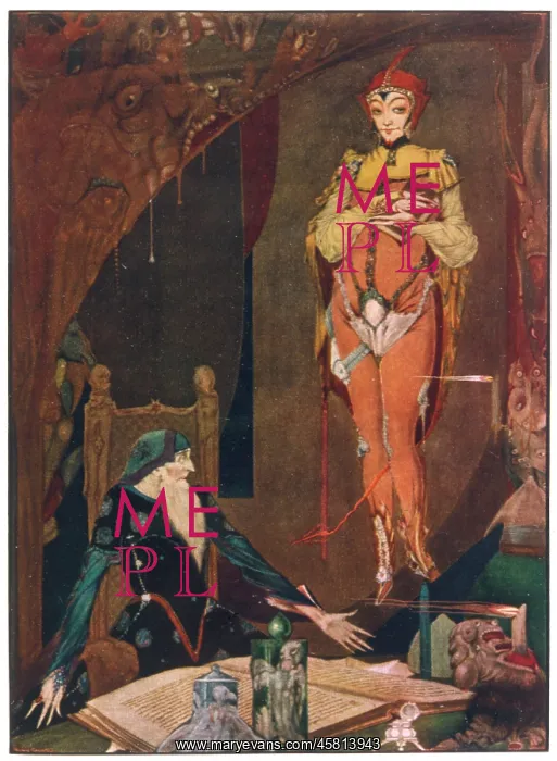 : Faust and Mephistopheles, Harry Clarke : Faust and Mephistopheles, Harry Clarke