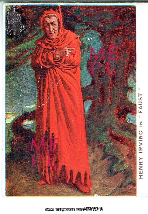 : Faust by W. G. Wills - Henry Irving as Mephistopheles : Faust by W. G. Wills - Henry Irving as Mephistopheles