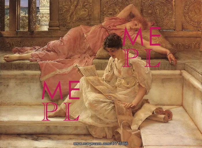 : The Favourite Poet, by Alma-Tadema : The Favourite Poet, by Alma-Tadema