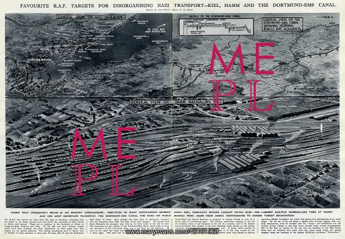 : Favourite RAF targets in Germany by G. H. Davis : Favourite RAF targets in Germany by G. H. Davis