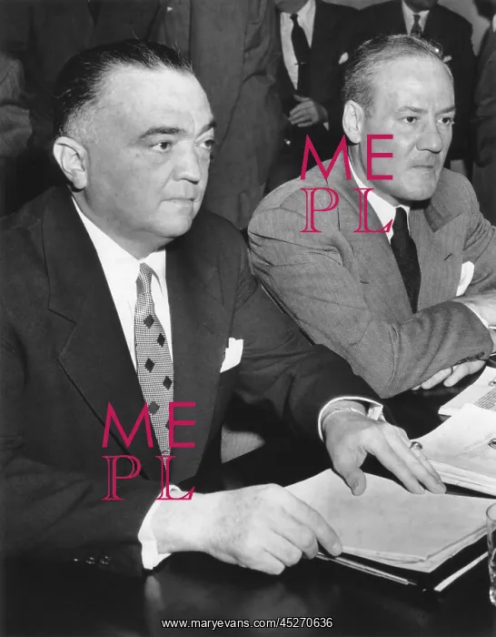 : FBI Director J. Edgar Hoover and Assoc. Dir. Clyde : FBI Director J. Edgar Hoover and Assoc. Dir. Clyde