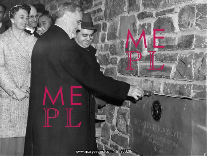 : FDR Presidency. From left: First Lady ? : FDR Presidency. From left: First Lady ?