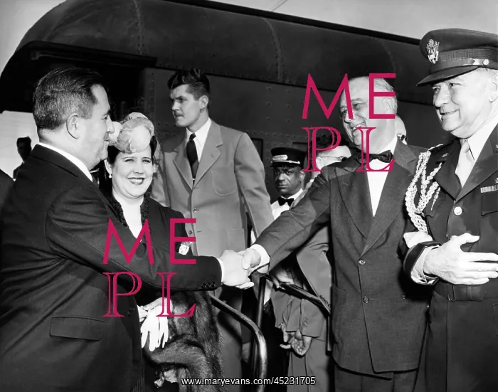 : FDR Presidency. From left: Mexican President ? : FDR Presidency. From left: Mexican President ?