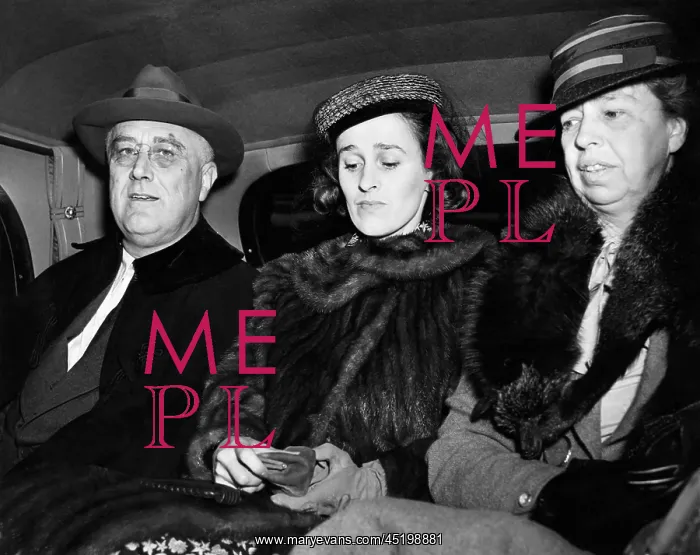 : FDR Presidency. From left: US President ? : FDR Presidency. From left: US President ?