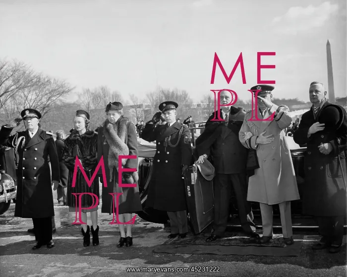 : FDR Presidency. From left: US Rear Admiral ? : FDR Presidency. From left: US Rear Admiral ?