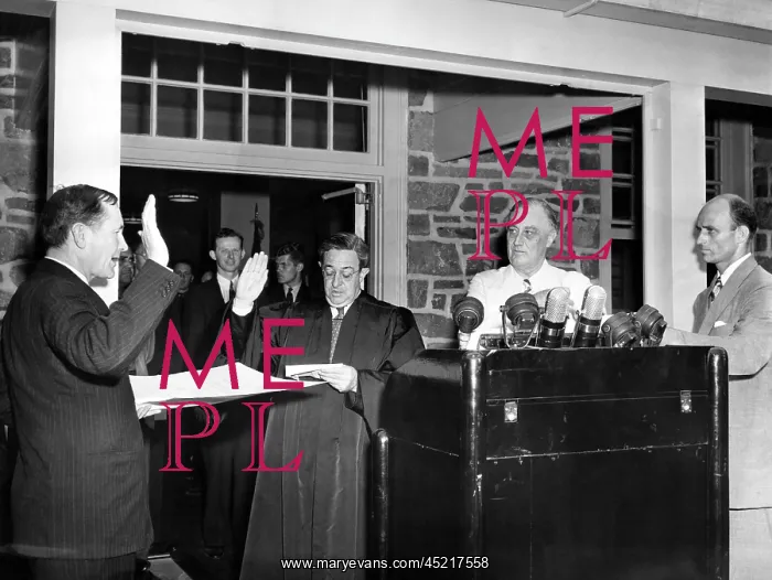 : FDR Presidency. From left: Samuel Eliot ? : FDR Presidency. From left: Samuel Eliot ?