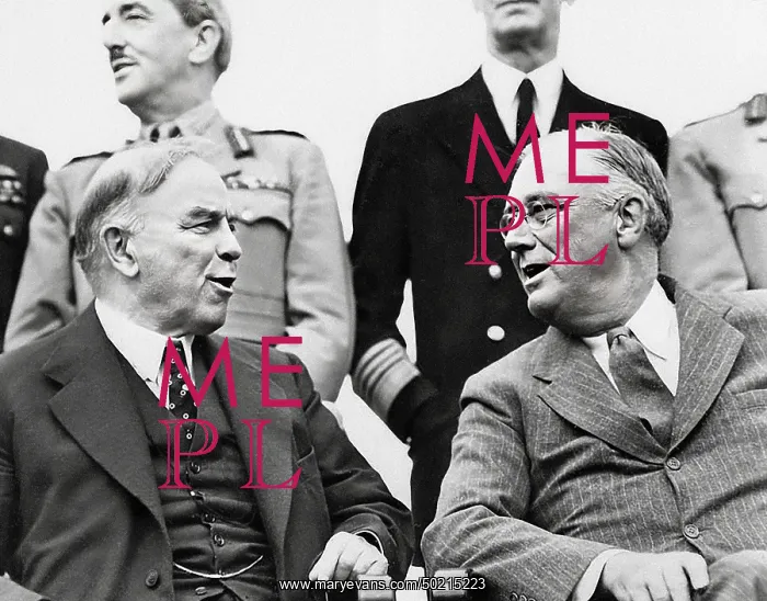 : FDR - William Lyon Mackenzie King - Quebec Conf : FDR - William Lyon Mackenzie King - Quebec Conf