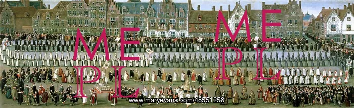 : The feast of the Ommegang by Denis van Alsloot : The feast of the Ommegang by Denis van Alsloot