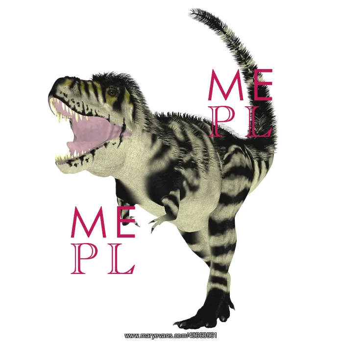 : A feathered Tyrannosaurus rex dinosaur : A feathered Tyrannosaurus rex dinosaur