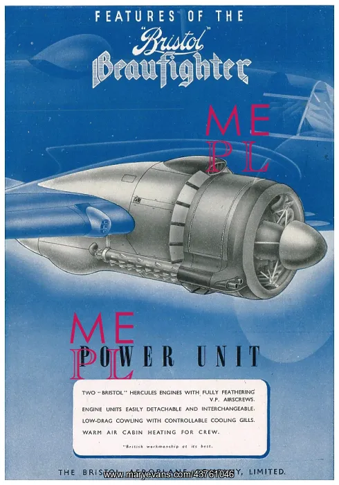 : Features Of The Bristol Beaufighter: Power Unit : Features Of The Bristol Beaufighter: Power Unit