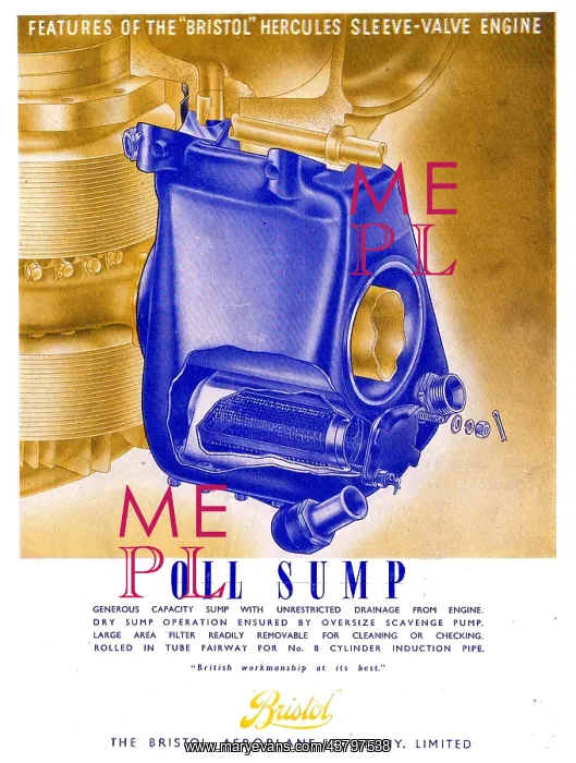 : Features Of The Bristol Hercules: Oil Sump : Features Of The Bristol Hercules: Oil Sump