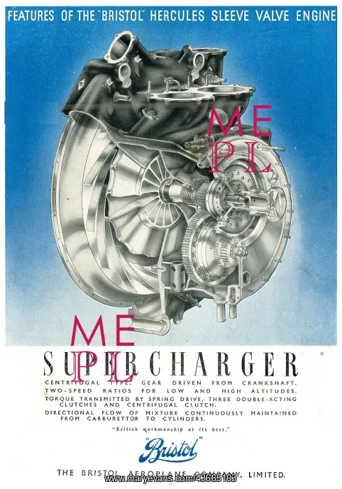 : Features Of The Bristol Hercules - Supercharger : Features Of The Bristol Hercules - Supercharger