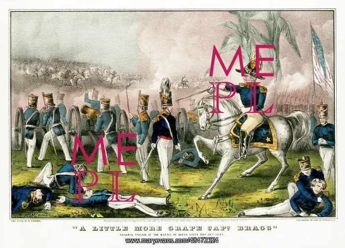 : February 23, 1847 - General Taylor at the Battle : February 23, 1847 - General Taylor at the Battle
