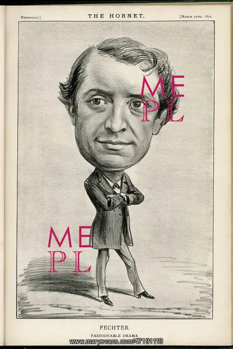  : FECHTER. CHARLES ALBERT FECHTER (1824 - 1879), actor