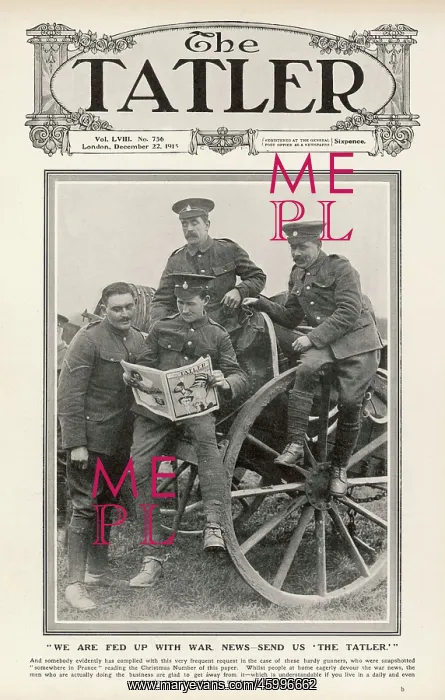 : We Are Fed Up With War News- Send Us The Tatler : We Are Fed Up With War News- Send Us The Tatler