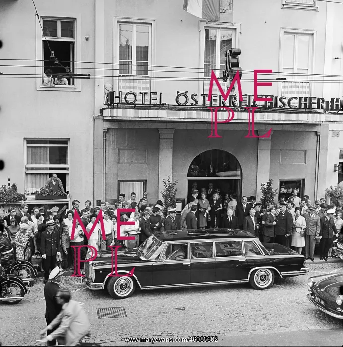 : Federal President Franz Jonas when he arrived : Federal President Franz Jonas when he arrived