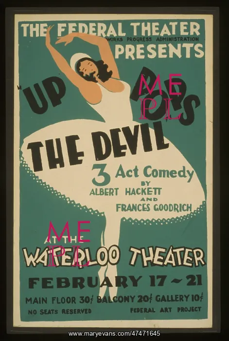 : The Federal Theatre presents Up pops the devil 3 act comedy : The Federal Theatre presents Up pops the devil 3 act comedy