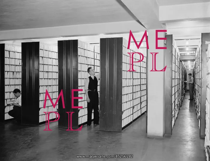 : Federal workers in the patent office file room : Federal workers in the patent office file room
