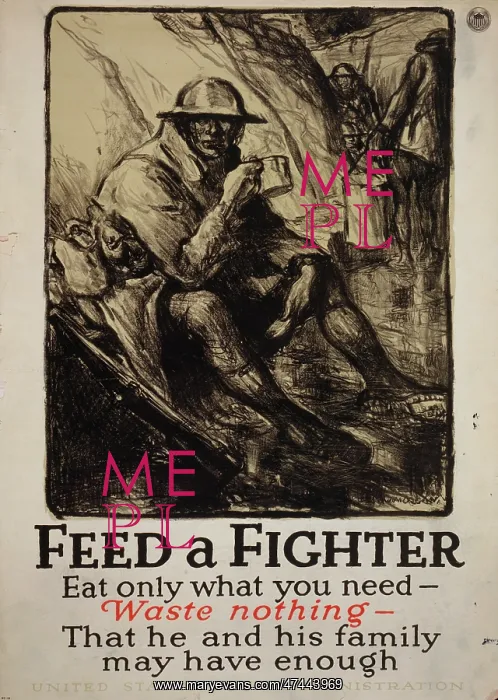 : Feed a fighter - Eat only what you need - Waste nothing - Th : Feed a fighter - Eat only what you need - Waste nothing - Th