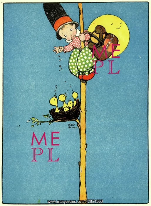  : Feeding the Birds, by Mabel Lucie Attwell