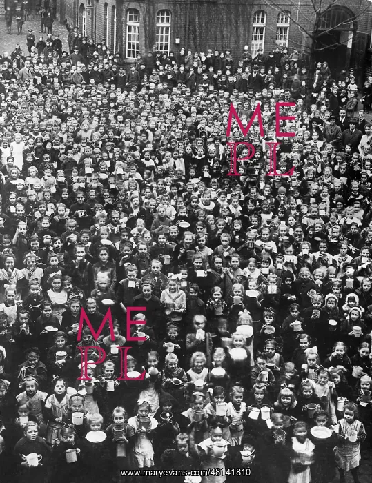 : Feeding of school children in Berlin, 1920 : Feeding of school children in Berlin, 1920