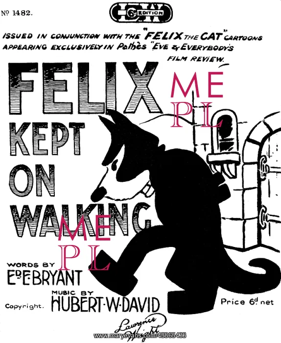 : Felix kept on walking - Music Sheet Cover : Felix kept on walking - Music Sheet Cover