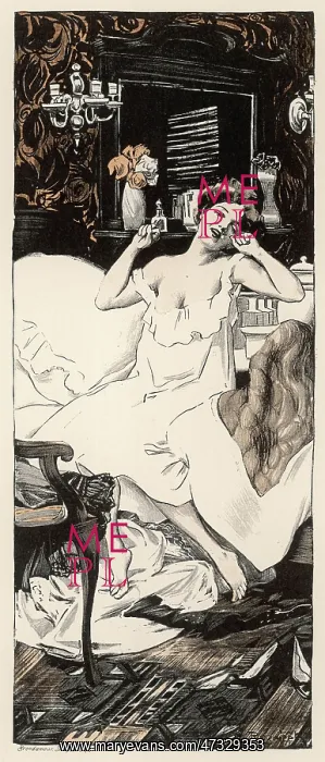 : Female in Bed - 1911 : Female in Bed - 1911