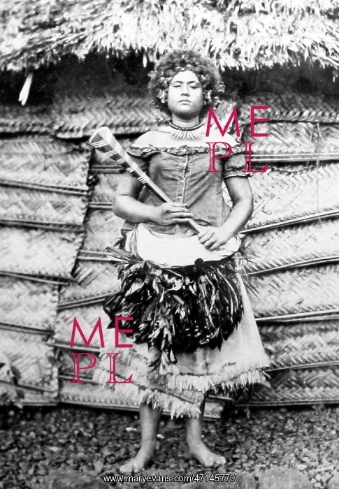  : A female Chief, Samoa, Victorian period