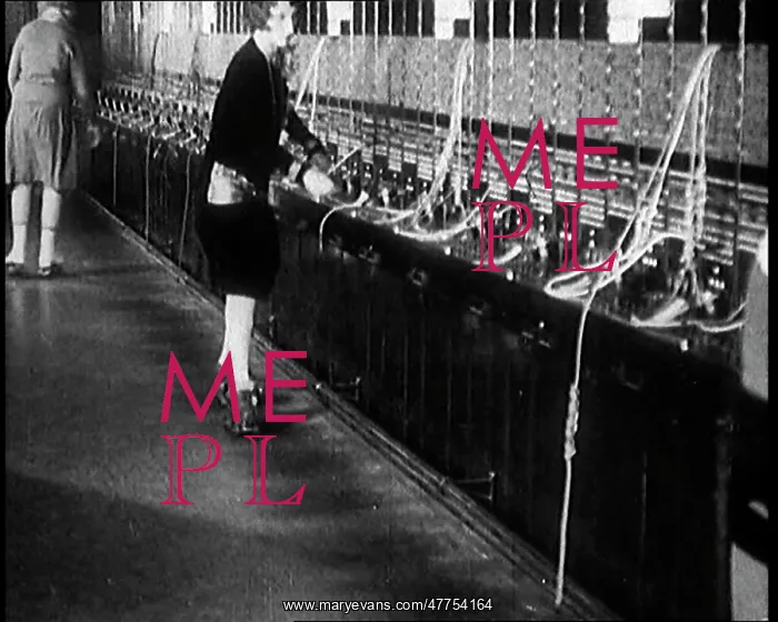 : Female Civilians On Roller Skates Working In : Female Civilians On Roller Skates Working In