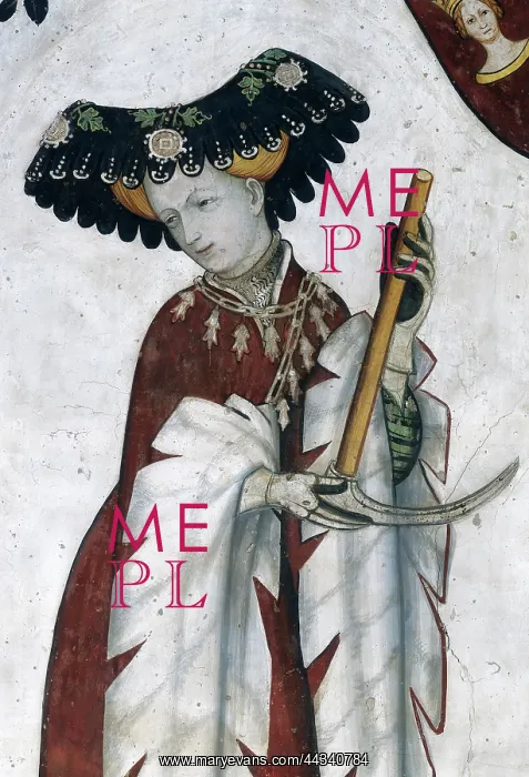 : Female figure, detail of the : Female figure, detail of the