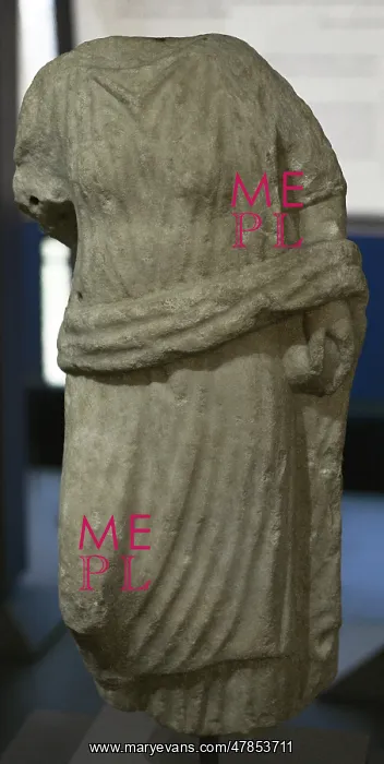 : Female figure dressed. 1st-2nd centuries AD. Statue : Female figure dressed. 1st-2nd centuries AD. Statue