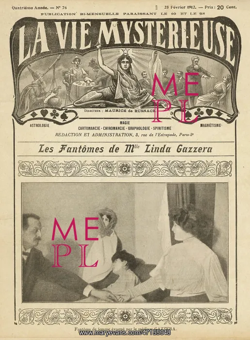 : Female Figure evoked by a Medium : Female Figure evoked by a Medium
