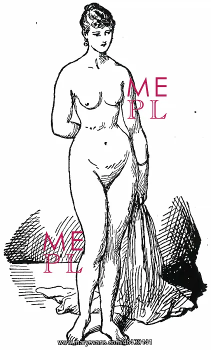 : Female figure with small waist and compressed : Female figure with small waist and compressed