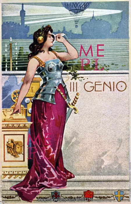 : Female genius of electricity : Female genius of electricity
