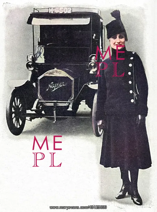 : A female hat shop porter, WW1 : A female hat shop porter, WW1