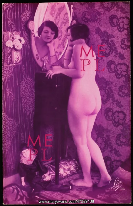  : FEMALE NUDE / MIRROR 1920S