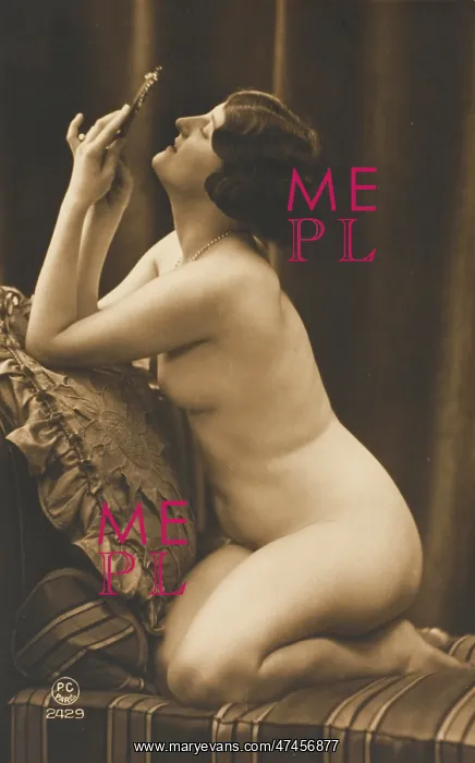: FEMALE NUDE WITH MIRROR : FEMALE NUDE WITH MIRROR