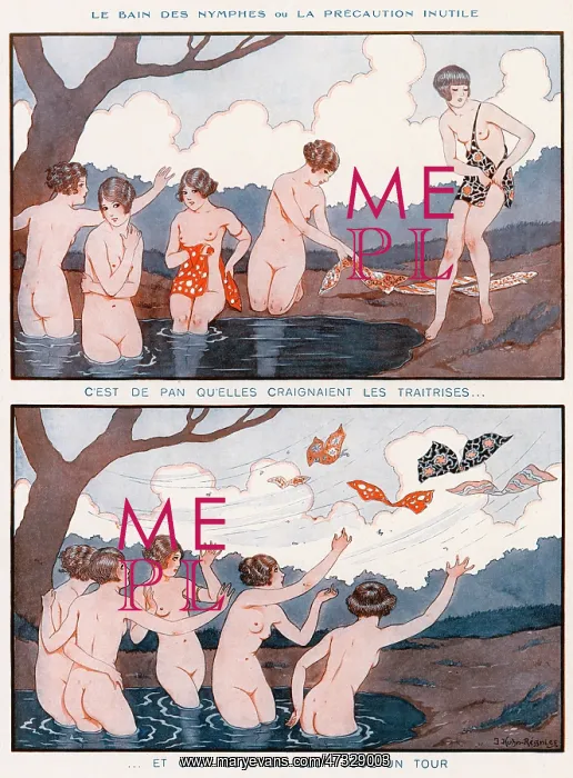 : FEMALE NUDES BATHING : FEMALE NUDES BATHING