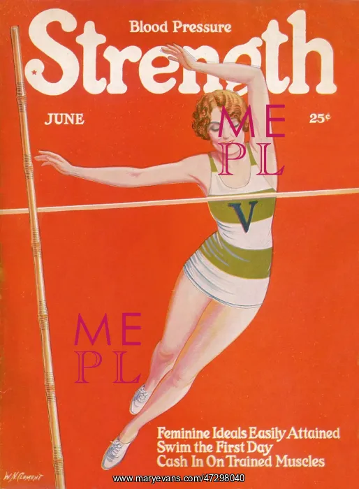 : FEMALE POLE VAULTER 1927 : FEMALE POLE VAULTER 1927