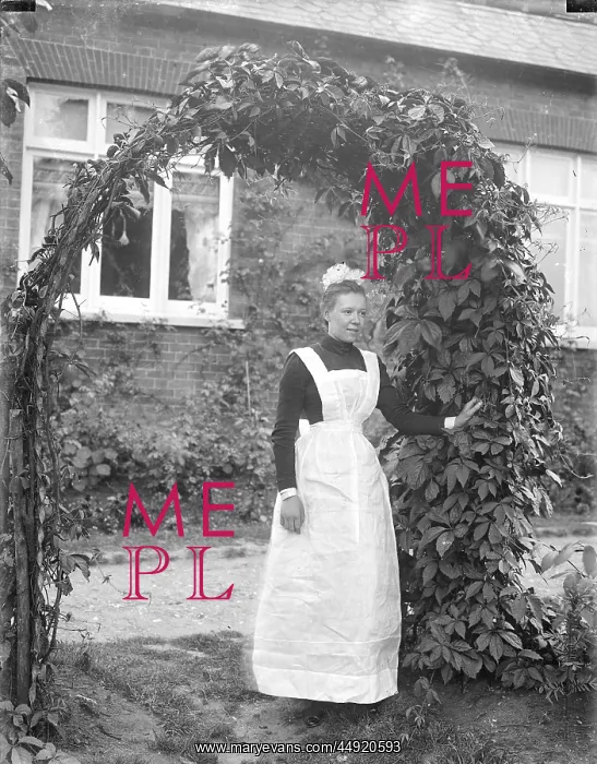 : Female Servant Outside House : Female Servant Outside House