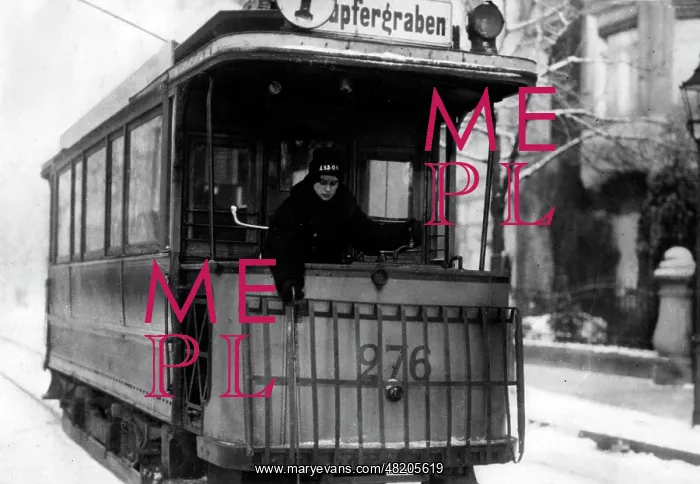 : Female ticket inspector in Berlin, 1933 : Female ticket inspector in Berlin, 1933