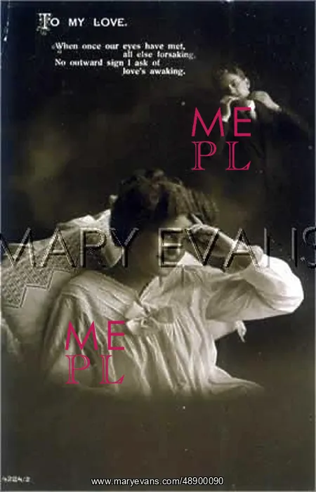: FEMALE TYPE IN BED 1912 : FEMALE TYPE IN BED 1912